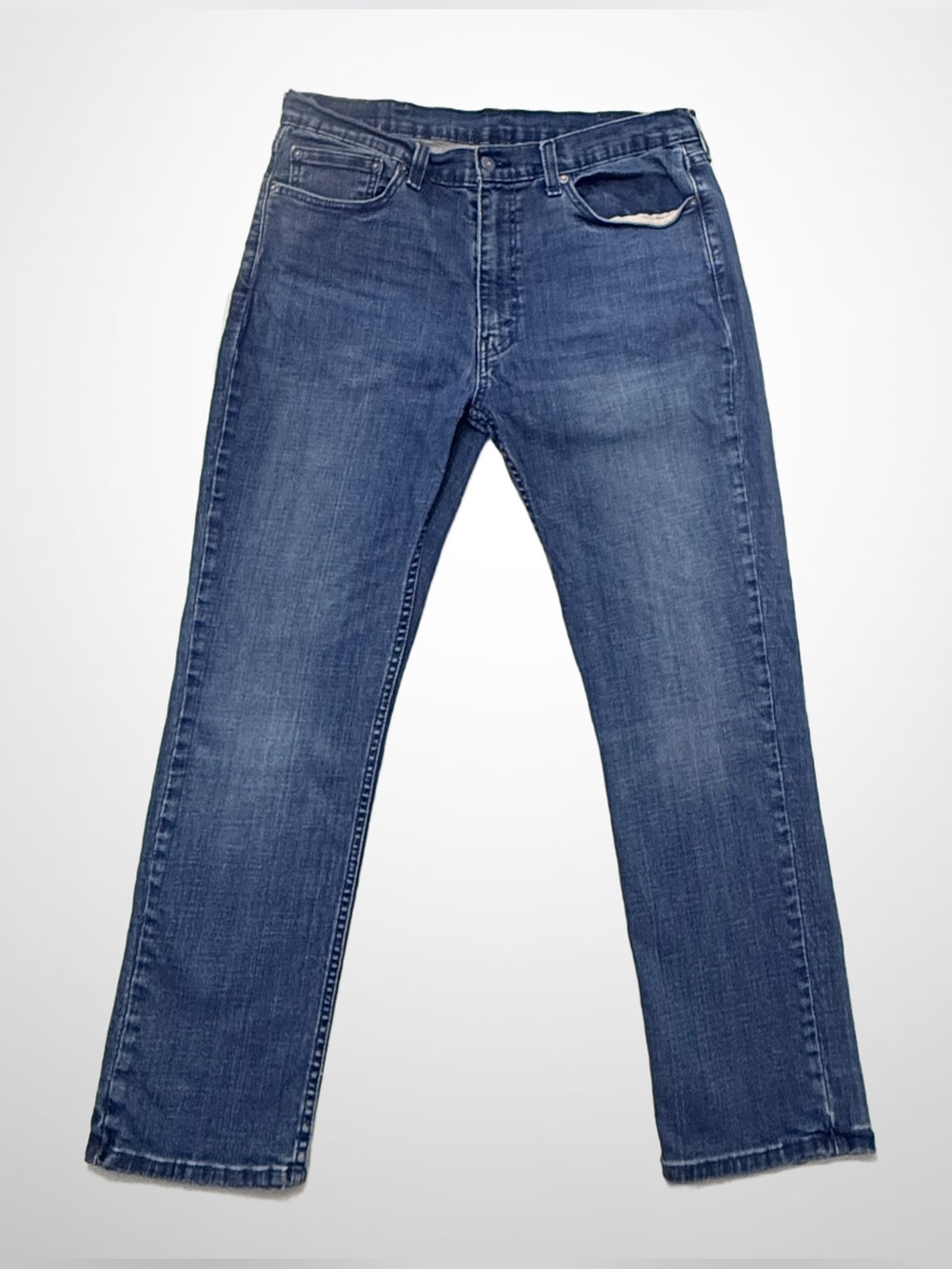Levi’s 514 Men’s Straight Fit Jeans W38 L30 Medium Wash Blue Denim